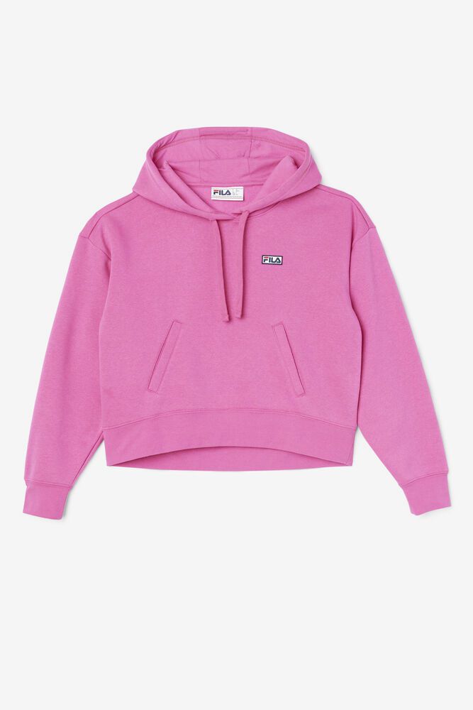 Fila Hoodie Womens Pink Marina - Ireland 41897-GJAR